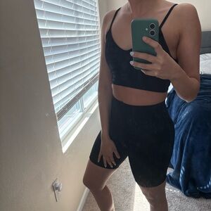 Aurola black and blue gym  set